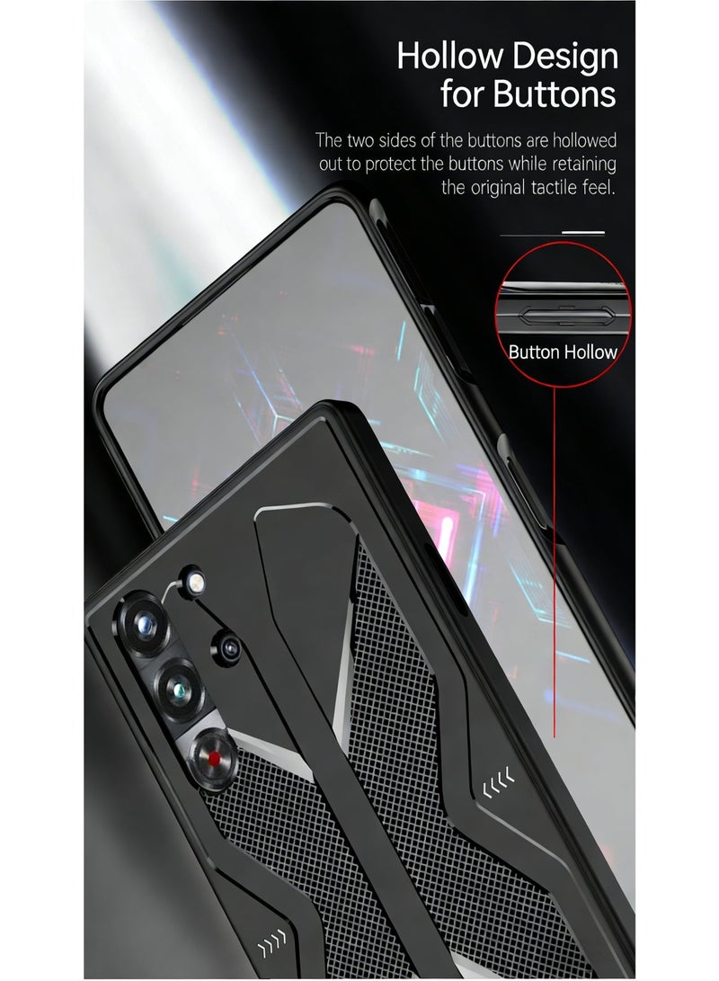 Foluu Case for Nubia Red Magic 10Pro/10Pro+ Anti-Scratches Shockproof, Protective Cases Compatible with ZTE Nubia Red Magic 10Pro/10Pro+,for Red Magic 10Pro/10Pro+ Back Cover, Prevents Fingerprints Anti-Scratches Shockproof Mobile Case（Black） - Image 5